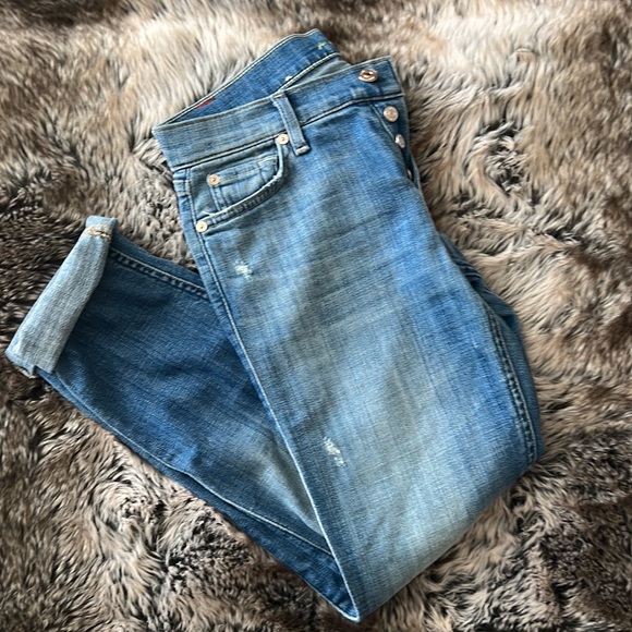 7 For All Mankind Denim - 7 For All Mankind Josefina skinny boyfriend fit jeans - size 24